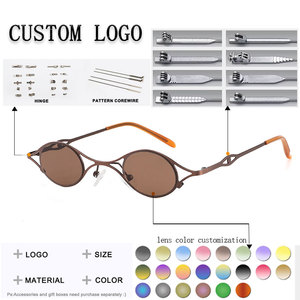 Gafas de Sol Unisex con Logotipo Personalizado, Diseño Ojo de Gato, Montura Metálica Marrón, Protección UV400, Anti-Luz Azul, Cómodas - Product Image 2