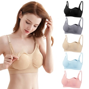 Soutiens-gorge de maternité et d'allaitement Soutien-gorge d'allaitement sans fil à col en V profond pour femmes - Product Image 1