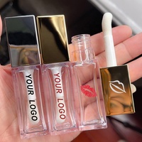 Tubes de brillant à lèvres personnalisés de 9.5ml avec grand emballage de contenants cosmétiques pour brillant à lèvres Blush Tubes d'huile à lèvres liquide de luxe