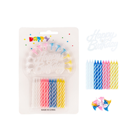 Lilin Topper Diameter 7.8MM Kualitas Unggul Buatan Tangan dari Lilin Parafin Ramah Lingkungan Tidak Beracun untuk Ulang Tahun, Tahun Baru, Pernikahan, Wisuda