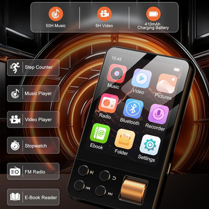 เครื่องเล่น MP3 JOJOLEPAI รุ่นขายดีปี 2026 หน้าจอสัมผัส 2.4 นิ้ว ปุ่มปรับระดับเสียงแบบหมุน รองรับ FLAC หน่วยความจำ 5.3 64GB แบตเตอรี่ใช้งานได้นาน <span class=keywords><strong>20</strong></span> ชั่วโมง - Product Image 6