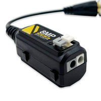 Transceptor Pasivo de Video Balun para Cámara Analógica HD de 8MP con Puerto Único, BNC RJ45, Cable UTP Cat5/Cat6, Pares Trenzados, 60dB