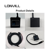 LONVILL Convoyeur automatique de codes à barres 2D Lecteur de codes à barres fixe filaire RS232 Inventaire Scanner de codes à grande vitesse