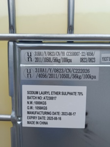 โซเดียมลอริลอีเทอร์ซัลเฟตคุณภาพสูง 70% SLES 70% เท็กซาพอน <span class=keywords><strong>N70</strong></span> ราคาดีที่สุด - Product Image 4