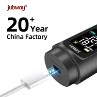 Stylo testeur de qualité de l'eau rechargeable 5-en-1 Jubway, mesureur de TDS, pH, EC, sel et température pour l'eau potable, les aquariums et l'hydroponie