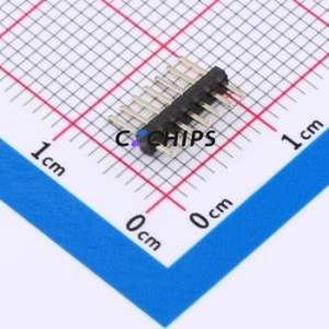 HC-PZ127-7.2L-1x7PZ Pin Header Through hole Component (THT),P=1.27mm Connector 1x7P 1.27mm Pin Header Single Row - Product Image 1