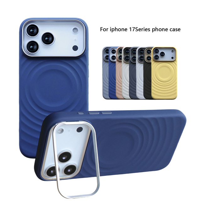 Factory-Original 2-in-1 Soft Silicone Phone Case Stand with Phone Grip Magnetic Phone Case for iPhone 17
