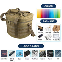 Sac de rangement pour casque de chasse Mydays, pliable, grande capacité, avec système Molle, verrouillable, avec poignée et bandoulière réglable