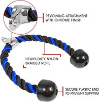 Corde de triceps de luxe-accessoire de Machine d'exercice, appuyer vers le bas-longueur de corde de 27 pouces