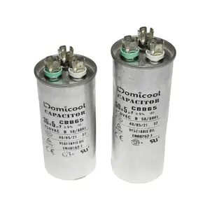 Cbb65 5Uf-60Uf 450V Condensatoren Voor Airconditioning Motor Cbb65 35Uf 450V Condensator