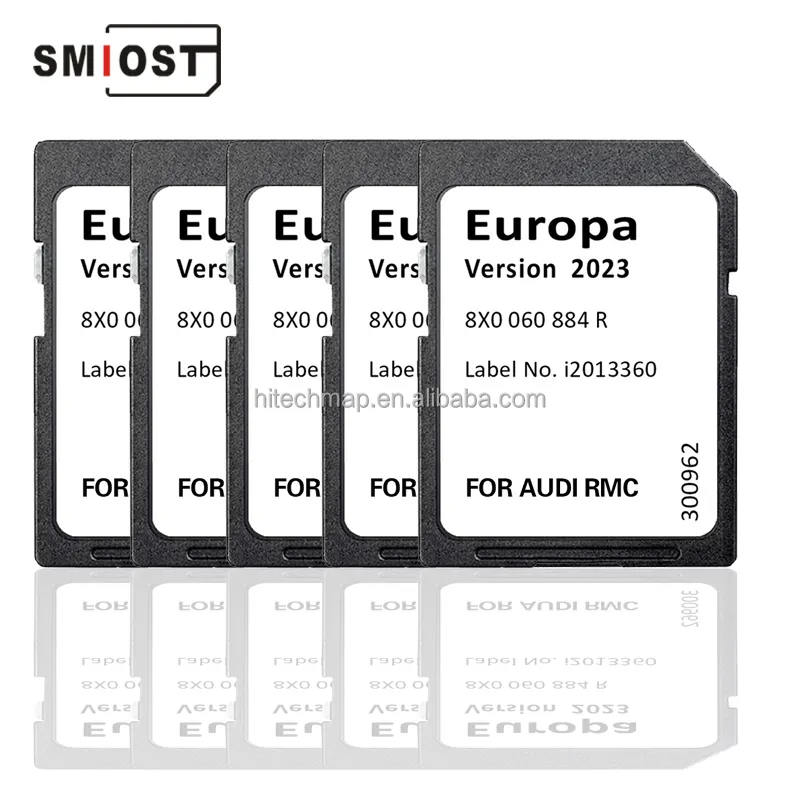 SMIOST для Audi автомобильные аксессуары карты Europa Navi Karte Sat Nav SD карта сменная CID навигационная карта для RMC 8 ГБ