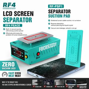 Macchina Separatrice Schermi LCD RF4 PEACE con Pad di Aspirazione Sottovuoto PSP1, Strumento per <span class=keywords><strong>Riparazione</strong></span> Schermi Rotti di <span class=keywords><strong>Smartphone</strong></span> - Product Image 1