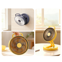 Ventilateur de camping mural pliable pour cuisine, ventilateur de bureau pliable, ventilateur mural suspendu, ventilateur portable pliable