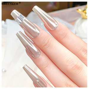 Productos de Tendencia <span class=keywords><strong>2022</strong></span>, Polvo de Pigmento para <span class=keywords><strong>Uñas</strong></span> con Efecto Glaseado de Donut, Multicolor Blanco Perla Brillante, Cromo, Luz de Luna - Product Image 5