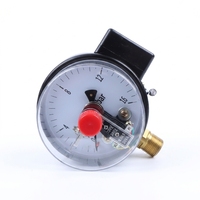 High Precision Vibration Resistant Brass Connection Industrial Manometer 100mm Electric Contact Pressure Gauge