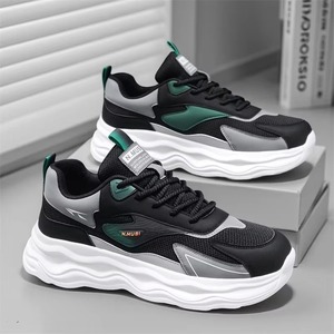 factory Wholesale Men's New Breathable Mesh White <b>Shoes</b> Men's Trendy Versatile Thick <b>Soled</b> Sports <b>Shoes</b> Casual Trendy <b>Shoes</b> - Product Image 6