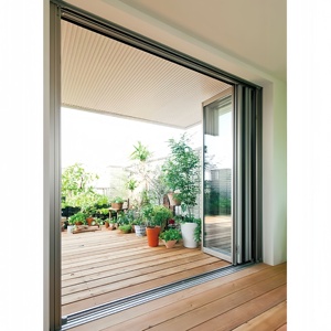 Porte d'entrée insonorisée à isolation thermique personnalisée porte pliante double vantail porte de cour à vendre - Product Image 2