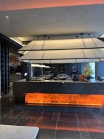 Lustre suspendu moderne de style chinois, grand luminaire en tissu, idéal pour hall d'hôtel de luxe, lampe suspendue carrée personnalisée pour salon de thé