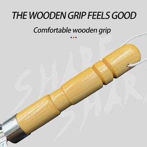 <span class=keywords><strong>พลั่ว</strong></span>เหยื่อกุ้งสแตนเลสแบบมืออาชีพสำหรับการตกปลาน้ำแข็งด้ามจับไม้พายเหยื่อตกปลา - Product Image 4