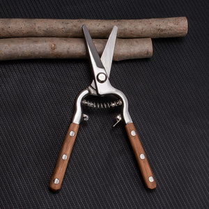 Bypass Pruner Stainless Steel Solid Wood Handle 20-30 Mm Trimming Diameter <b>Garden</b> Pruning Shears For Fruit <b>Tree</b> Flower Cutting - Product Image 1