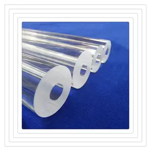 factory price Customized High Purity glass clear fused Thick wall quartz tube
