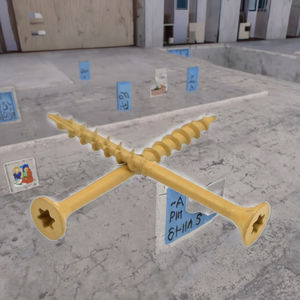 Hochwertige Kingwwood Stahl-Terrassenschrauben # 10 Stück 3-1/2 Zoll (89mm) Flachkopf Verzinkter T25 Sternschlitz-Schraubendreher - Product Image 3