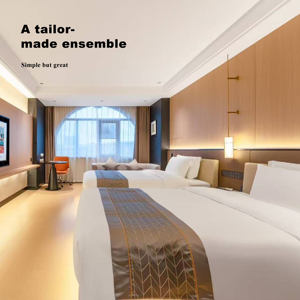 Tùy chỉnh khách sạn 3 sao sang trọng phòng khách bộ đồ nội thất, đơn giản và hiện đại nhân tạo Bảng đồ nội thất phòng ngủ nhà sản xuất - Product Image 5