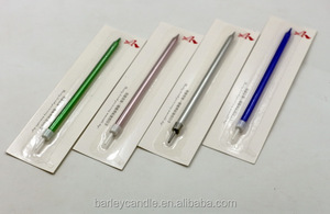 Bougies d'<span class=keywords><strong>anniversaire</strong></span> de pilier emballées d'une seule pièce de couleur métallique de vente chaude - Product Image 6