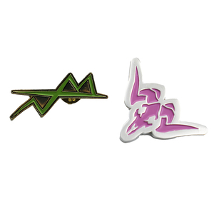 Pins de Esmalte Metálico Duro, Esmalte Suave, Esmalte Epoxi, Pins de Esmalte con Diseños Únicos, Pin con LOGO Personalizado, Pin de Solapa de Arte Abstracto - Product Image 1