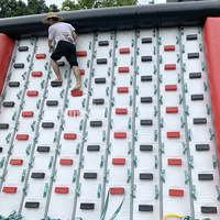 Mur d'escalade gonflable à gonfler pour enfants, de taille personnalisée, bon marché, escalade