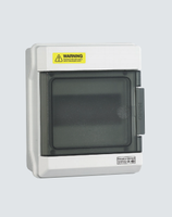 Boîtier de distribution étanche IP66 pour disjoncteur, en plastique, pour montage en surface extérieur, anti-poussière, résistant aux UV, IEC