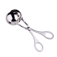 Alat Pembuat Bakso Stainless Steel Anti Lengket, Penjepit dan Pembentuk Sendok, Peralatan Logam Tipe Garpu