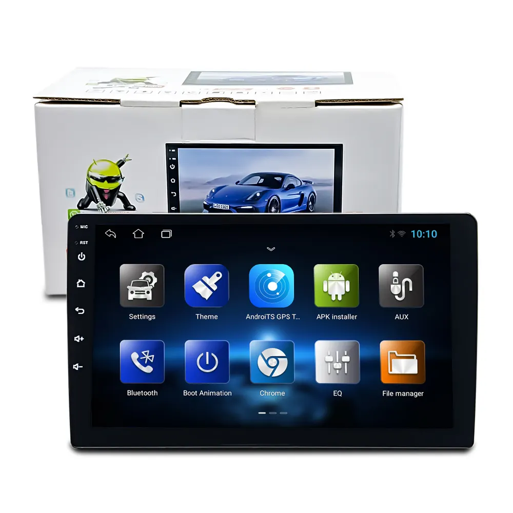 Roadjoy Android 32G lecteur multimédia de voiture Auto électronique 1Din 2Din ultra-mince voiture vidéo AHD autoradio