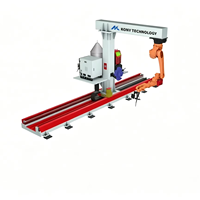 Robot industrial inteligente de 7 ejes, robot de soldadura inteligente de estructura de acero tipo cantilever sin necesidad de programación