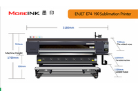 Impresora de sublimación de alta velocidad Enjet Plotter de sublimación de gran formato con cabezal de impresora I3200 para ropa deportiva