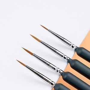Ensemble de 11 pinceaux de précision à pointe fine pour peinture miniature, acrylique, <span class=keywords><strong>aquarelle</strong></span>, dessin au trait, poils de <span class=keywords><strong>Kolinsky</strong></span>, manche en bois - Product Image 5