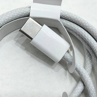 Câble de charge rapide tressé USB-C vers USB-C de 1,8 m (6 pieds) PD 60W pour synchronisation des données, compatible avec les modèles 14, 15, 16, 17, 18 Pro - Vente en gros