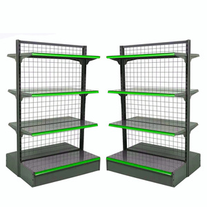 Fábricas Chinas Producen Estantes <span class=keywords><strong>de</strong></span> Supermercado <span class=keywords><strong>de</strong></span> Doble Cara con Logotipos Imprimibles en la Parte Superior. - Product Image 2