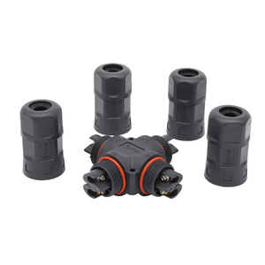 Tornillo de fijación 2 pines impermeable IP68 montaje Cable conector M23 35A plástico 4 vías señal de alimentación DC conector - Product Image 3