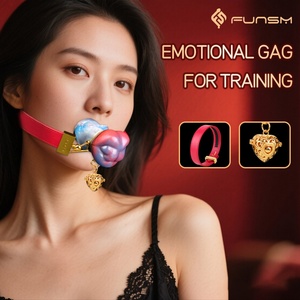 ที่ปิดปากซิลิโคนเหลว FUNSM พร้อมกระดิ่ง สำหรับแฟนตาซี BDSM บอนด์เดจ ของเล่นเซ็กส์สำหรับคู่รัก ผู้หญิง และผู้ชาย - Product Image 5