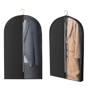 Housse de protection pour vêtements à bas prix, en polyester PET recyclé de luxe, avec logo personnalisé, sac de rangement pliable écologique non tissé pour costumes - Product Image 4