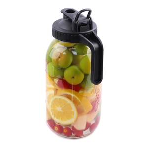 Limonade grande bouche large 64 32 oz pot Mason bouteille de café couvercle hermétique verre à thé glacé buveur étanche - Product Image 2