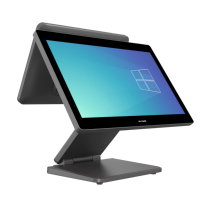 Складная POS-стойка с 3-летней гарантией, безвентиляторный дизайн, Intel Core i5, 8 ГБ DDR3 ОЗУ, поддержка нескольких ОС, два экрана 15,6 дюйма + 11,6 дюйма