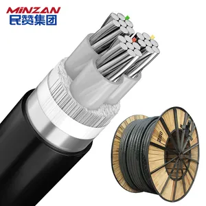 Low Voltage 600 1000V YJLV22 Aluminium Steel Wire Armored Power Electric Cable AL XLPE PVC Underground Outdoor Power Cable