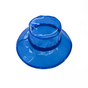 Sombreros Impermeables Transparentes de 9 Colores con Logotipo Personalizado, Sombrero de Cubo de Plástico de Ala Ancha, Sombreros de <span class=keywords><strong>Lluvia</strong></span> Transparentes de PVC <span class=keywords><strong>para</strong></span> Mujeres y Niñas - Product Image 3
