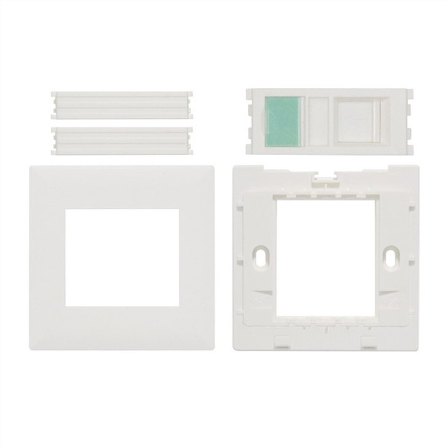 Network 1/2/4 Port RJ45/RJ11 Wall-Mounted Cat3/Cat5e/Cat6/Cat6A Face Plate