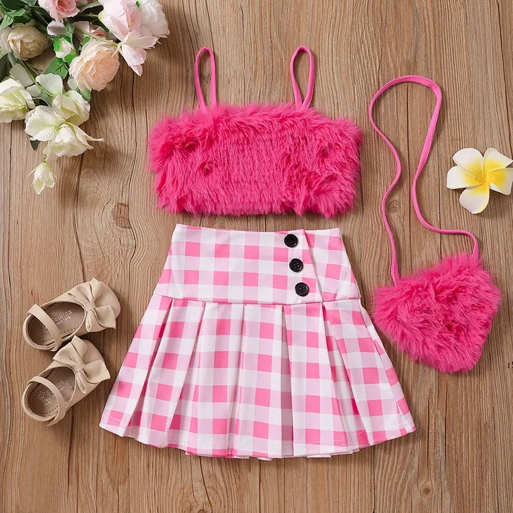 Children Clothing Wholesale 4 Years Baby Toddler Kids Children Summer Boutique Girls Two Piece Sets Clothing
