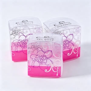 Boîtes d'emballage cosmétiques transparentes personnalisées en PP, PVC, PET, boîtes d'emballage transparentes à rabat pour fard à joues et masque facial - Product Image 4
