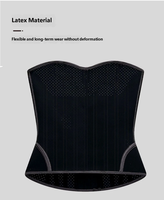 Corset amincissant respirant pour femme, avec fermeture multi-agrafes, gaine ventre plat et sculptante