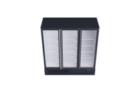 Réfrigérateur vertical commercial à porte vitrée, vitrine réfrigérée pour boissons, présentoir pour magasin